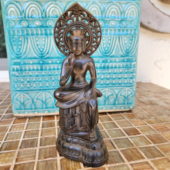 Art Vintage Buddha Statue Miroku Bosatsu Maitreya Bodhisattva Poshmark